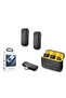 Hdx2799 Wireless Dual Lavalier Microphone Set with Type-C Charging Unit Black
