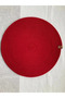 6 Pieces of Red Color Supla Set, Modern American Service, Stylish Presentation Plate (32cm) - 4