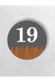Round Metal Composite - Wooden Apartment Site -Apartment Hotel Office Door Number - Door No: 19 Nineteen