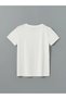 Lcwaikiki Classic Ecru Crew Neck Printed Women's T-Shirt - 7