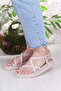 099-103 Fls Buckle Detailed Flip Flops Women's Sandals - 2