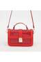 Red Crocodile Leather Women's Patent Leather Handbag - 2
