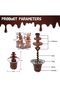 Mini Chocolate Fountain Three Layers Creative Design Chocolate Melt With Heating Fondue - 7