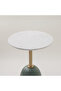 Homes Marble Side Table 46*55cm, Green - 3