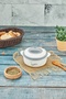 3149 Food Storage Container Leakproof Locking Lid Storage Container Stainless Steel Lunch Box 1000 ml White - 4