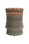 Garden Side Tables 2 pcs with Wooden Top Grey Poly Rattan - 4