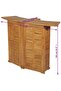 Folding Bar Table 155x53x105 cm Solid Teak Wood - 3