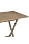 Folding Garden Table Grey 120x70x75 cm Solid Wood Teak - 6