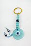 Baby Blue Handmade Glass Evil Eye Beaded Keychain, Gift Bag Ornament - 3