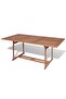 Garden Table 180x90x75 cm Solid Teak Wood
