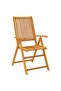 5 Piece Garden Dining Set 140x80x74 cm Solid Wood Acacia - 4