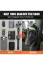 Magnetic Gym Bag with Water Bottle Holder, Black, Seamless Magnetic Backing, - 3