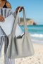 Women's Knitted Summer Knitwear Mink Beach Bag with Arm Strap 40X36 - 2