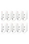 Folder, 10 Pieces, 2 Rings, 350 Sheet Capacity, Narrow, White - 2