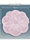 Cotton Tufted Water Absorbent Bath Mat, Bathroom Rug Lotus 120 X 120 cm Powder - 4