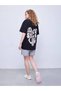 Unisex Cotton Black Oversize "More Self Love" Printed Crew Neck Comfortable T-Shirt - 3