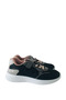 Black Kids Unisex Sneakers Sports Shoes Velcro Laced Kp-9510 - 5