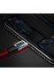 Cablu USB împletit din material textil - iPhone Lightning 1.8m - roșu - 8