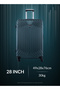 Vector 28-Inch Check-in Luggage ABS Hard Shell Suitcase with 360° Spinner Wheels & Lock - 6