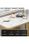 2-Tier C Shaped End Table Sofa Side Table with Metal Frame, Gold Snack Couch Table for Small - 7