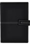 EN142L BK A5 Leather Cover 120 Sheets Notebook