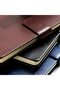 96-Sheets 80GSM Leather Cover Notebook, A5 Size, Black - 8