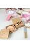Wooden Beauty Salon Toys for Girls, Make Up Set Toy Gift,Wooden Makeup Kit for Toddlers - 5