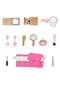 Wooden Beauty Salon Toys for Girls, Make Up Set Toy Gift,Wooden Makeup Kit for Toddlers - 3