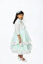 Two Toned Layered Party Dress Green - 2