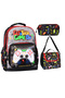 Unisex Children's School Bag Set Lunch Box and Pen Holder