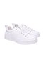 Genuine Leather Lace-Up Casual Sneaker White Shoes - 2