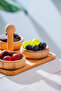 Set of 4 Presentation Bowls with Bamboo Stand - 4
