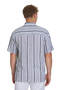 Black Comfort Fit 100% Cotton Button-Down Collar Short Sleeve Cotton Shirt - 5