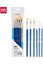 73922 Artist Paint Brush with Birch Handles 7-Pieces Set, Mixed Sizes - 2