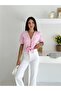 Button Detailed Tie-Up Short Sleeve Shirt