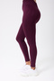 Wick Model Striped Back Gathered High Waist Leggings Seamless - 6