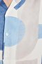 Men's Relax Fit Relaxed Cut Short Sleeve Apaş Collar Viscose Printed Shirt - 3