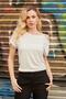 Women's Modal Combed Cotton Wide Zero Neck Off Shoulder Low Shoulder Blouse with Accessories-Cream - 4