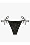 Tie-Up Detailed Ring Buckle Detailed Bikini Bottom - 2