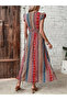 Patterned Women's Single Jersey Dress - 3