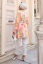 Patterned Hijab Shirt Salmon 701 - 5