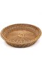 FFD Round Rattan Basket Hand Woven Round Rattan Serving Tray Woven Bread Basket Wicker Tray Basket - 2