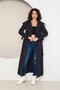 Raglan Sleeve Summer Unlined Full Length Women's Trench Coat, Cap - 3