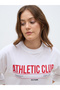Slogan Print Oversized T-Shirt - 4