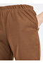 Solid Elastic Waist Cuffed Joggers - 3