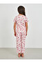 All-Over Print Buttoned Top and Pyjama Set - 4