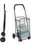 Foldable Shopping Trolley with Wheels, Black, 80kg Max Load - 4