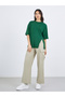 Solid Side Split Regular Fit T-Shirt - 2