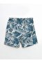 Xside Green Short Length Patterned Men's Swim Shorts - 6