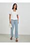 Cotton Lace Trim Square Neck Buttoned Blouse - 2